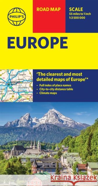 Philip's Europe Road Map Philip's Maps 9781849075572 Octopus Publishing Group
