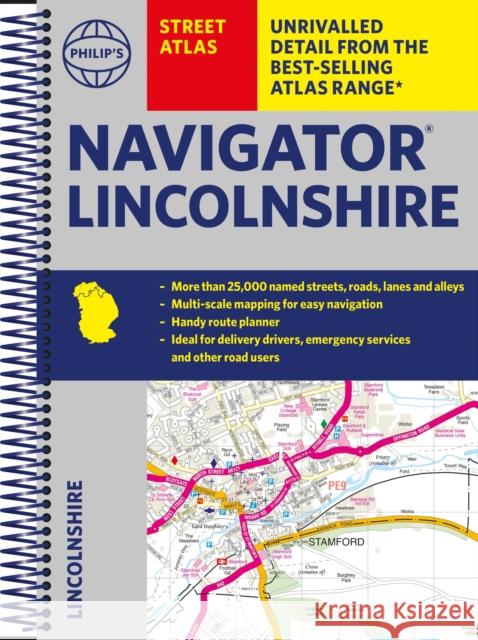 Philip's Street Atlas Navigator Lincolnshire Philip's Maps 9781849075718 Octopus Publishing Group