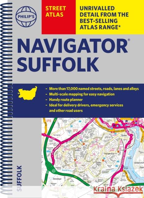 Philip's Navigator Street Atlas Suffolk Philip's Maps 9781849076357 Octopus Publishing Group