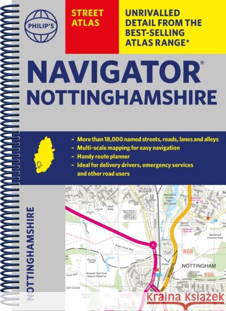 Philip's Navigator Street Atlas Nottinghamshire Philip's Maps 9781849076418 Octopus Publishing Group