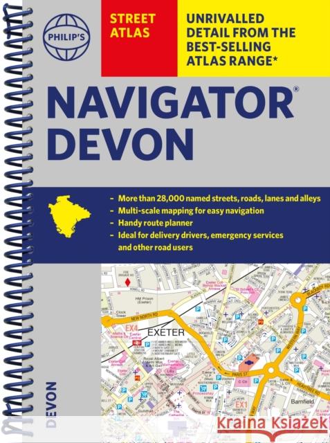 Philip's Navigator Street Atlas Devon Philip's Maps 9781849076463 Octopus Publishing Group