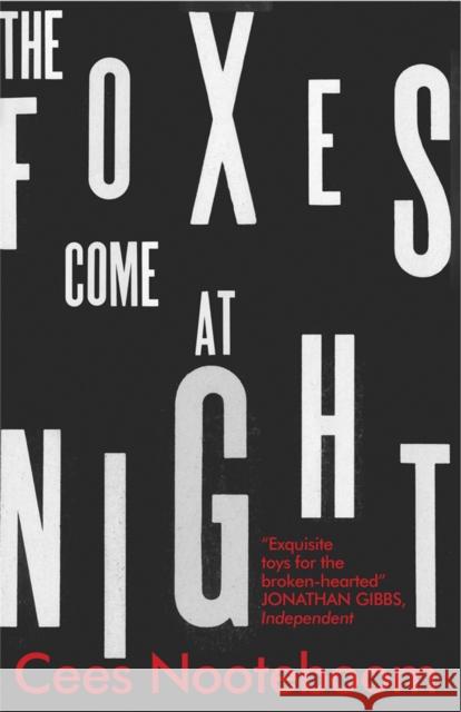 The Foxes Come at Night Cees Nooteboom 9781849165570