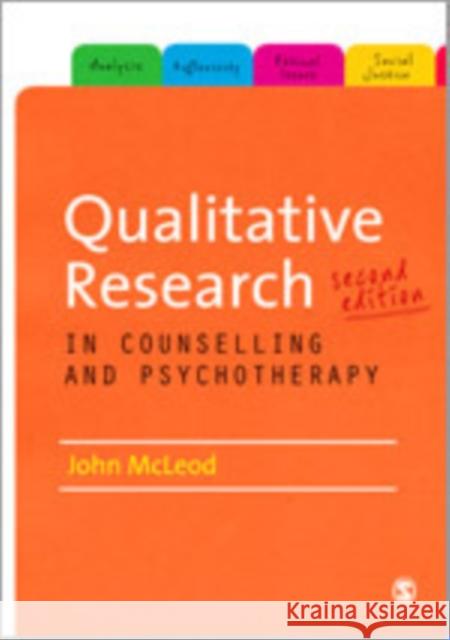 Qualitative Research in Counselling and Psychotherapy John McLeod 9781849200615