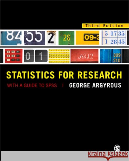 Statistics for Research: With a Guide to SPSS Argyrous, George 9781849205955