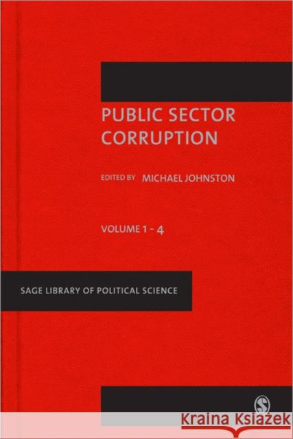 Public Sector Corruption  9781849206044 SAGE PUBLICATIONS LTD