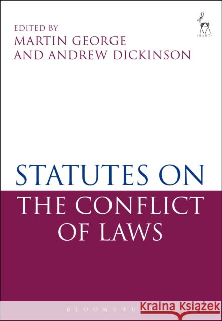Statutes on the Conflict of Laws   9781849463430 0