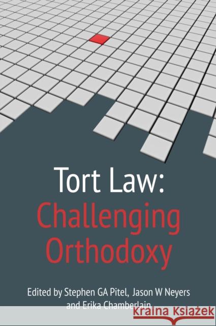 Tort Law: Challenging Orthodoxy   9781849464710 0