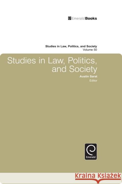 Studies in Law, Politics and Society  9781849506960 EMERALD GROUP PUBLISHING LTD