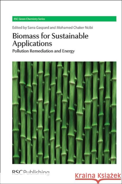Biomass for Sustainable Applications: Pollution Remediation and Energy Gaspard, Sarra 9781849736008 Royal Society of Chemistry