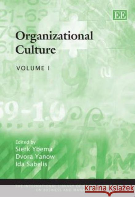 Organizational Culture  9781849800471 Edward Elgar Publishing Ltd