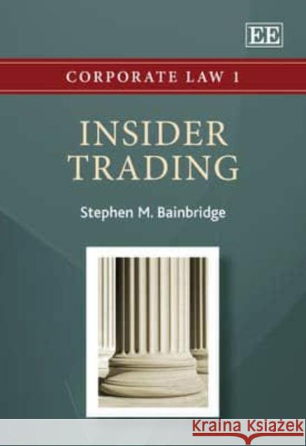 Insider Trading  9781849801355 Edward Elgar Publishing Ltd