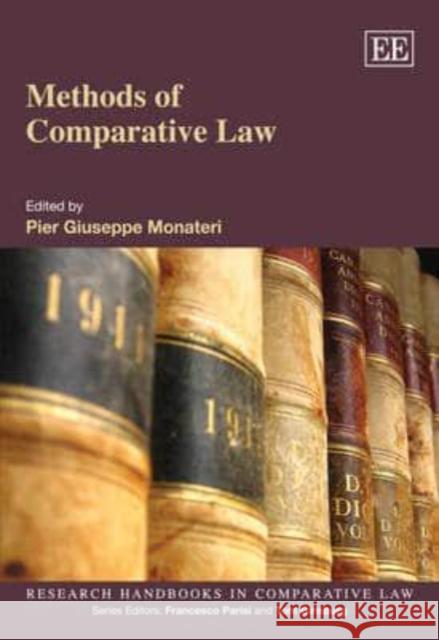 Methods of Comparative Law Pier Giuseppe Monateri   9781849802529 Edward Elgar Publishing Ltd