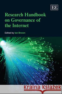 Research Handbook on Governance of the Internet  9781849805025 
