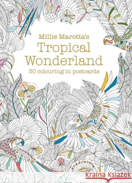 Millie Marotta's Tropical Wonderland Postcard Book: 30 beautiful cards for colouring in Marotta, Millie 9781849943598