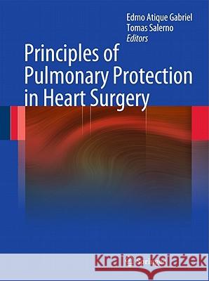 Principles of Pulmonary Protection in Heart Surgery Edmo Atique Gabriel Tomas Antonio Salerno 9781849963077 Not Avail