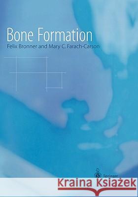 Bone Formation Felix Bronner Mary C. Farach-Carson G. a. Rodan 9781849969000 Not Avail