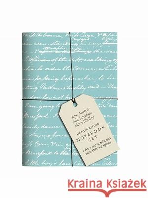 Jane Austen, Ada Lovelace, Mary Shelley Handwriting Notebook Set: 3 A5 ruled notebooks with stitched spines  9781851245758 Bodleian Library