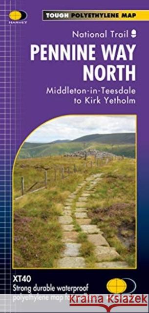 Pennine Way North: Middleton-in-Teesdale to Kirk Yetholm  9781851376155 Harvey Map Services Ltd