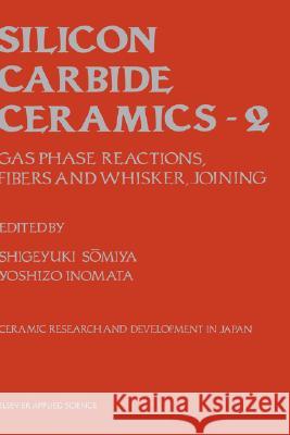 Silicon Carbide Ceramics: Gas Phase Reactions, Fibers and Whisker, Joining Somiya, S. 9781851665617 Springer