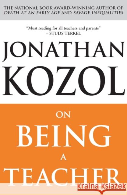 On Being a Teacher Jonathan Kozol 9781851686315