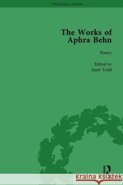 The Works of Aphra Behn: v. 1: Poetry Aphra Behn Janet Todd  9781851960125 Pickering & Chatto (Publishers) Ltd