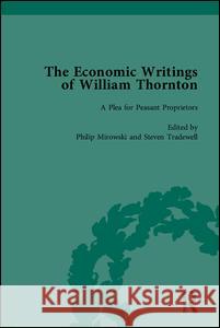 The Economic Writings of William Thornton  9781851963881 PICKERING & CHATTO (PUBLISHERS) LTD