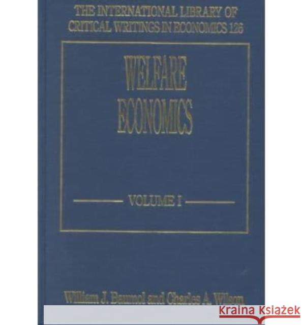 Welfare Economics  9781852782009 Edward Elgar Publishing Ltd