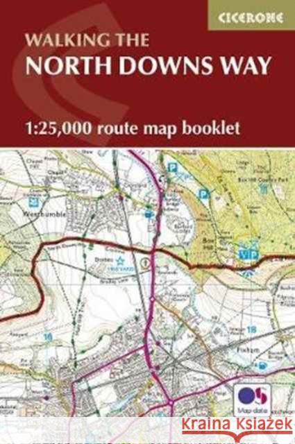 North Downs Way Map Booklet Kev Reynolds 9781852849559