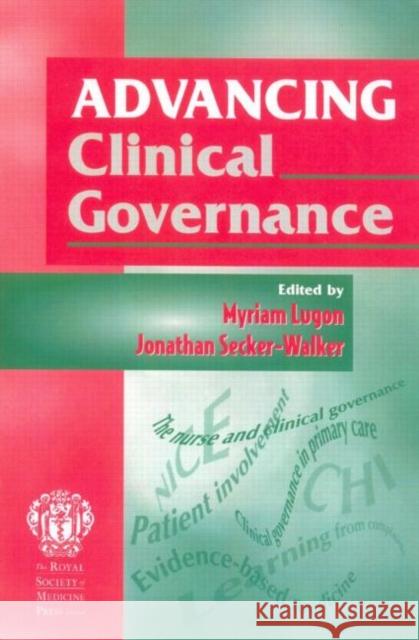 Advancing Clinical Governance   9781853154713 0