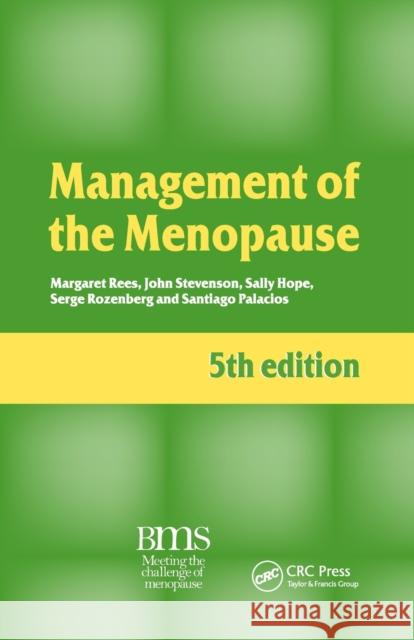 Management of the Menopause, 5th Edition Rees, Margaret 9781853158841