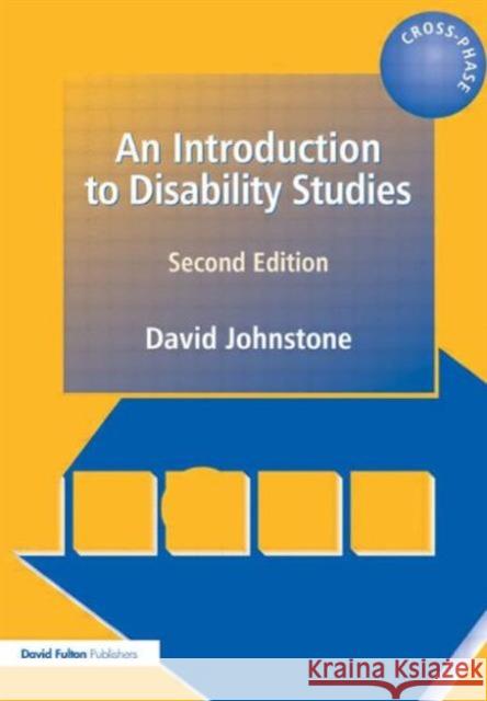 An Introduction to Disability Studies David Johnstone 9781853467264