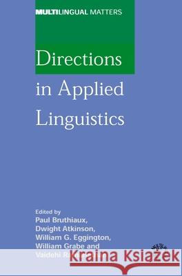 Directions in Applied Linguistics Robert B. Kaplan 9781853598494