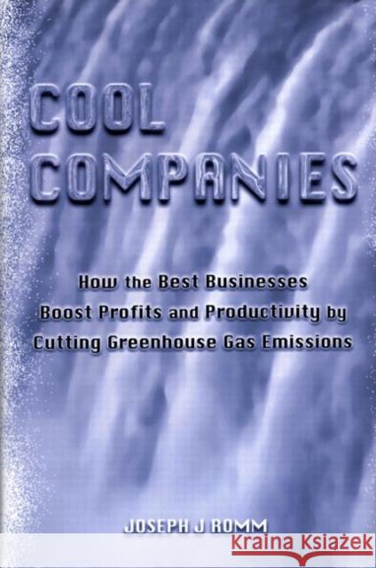Cool Companies: How the Best Businesses Boost Profits and Productivity by Cutting Greenhouse Gas Emmissions Romm, Joseph J. 9781853836558 JAMES & JAMES (SCIENCE PUBLISHERS) LTD