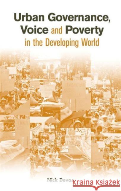 Urban Governance Voice and Poverty in the Developing World Nick Devas Nick Devas 9781853839924 Earthscan Publications