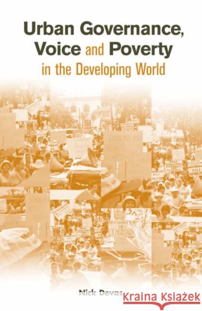 Urban Governance Voice and Poverty in the Developing World Nick Devas 9781853839931