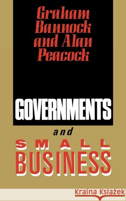 Governments and Small Business  9781853960352 Paul Chapman Publishing Ltd