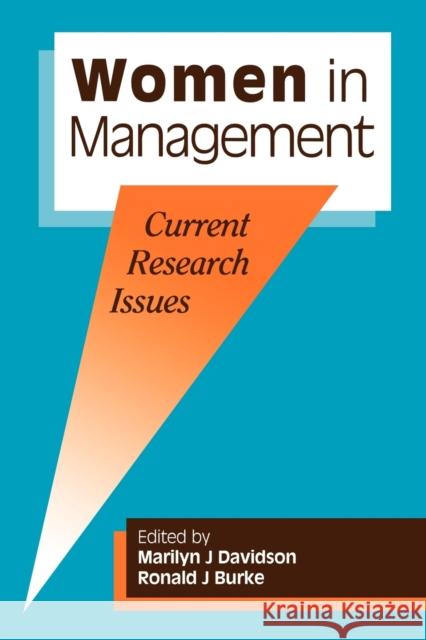 Women in Management: Current Research Issues Marilyn, J. Davidson Ronald J. Burke 9781853962899