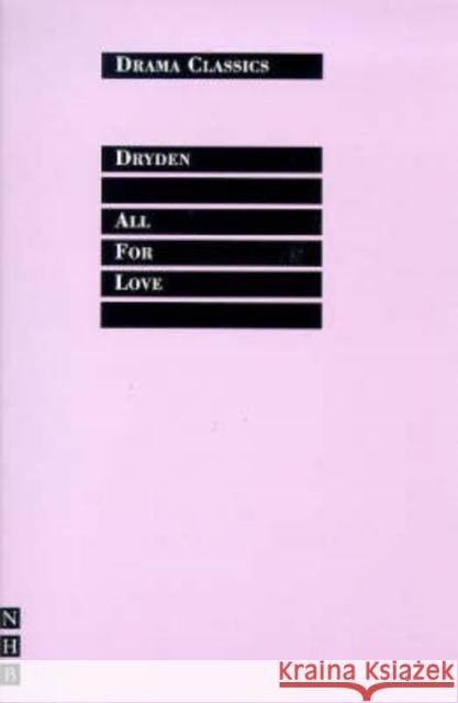 All for Love John Dryden Trevor Griffiths 9781854593726