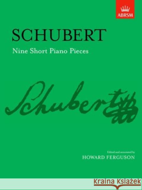 Nine Short Piano Pieces  9781854722065 Associated Board of the Royal Schools of Musi