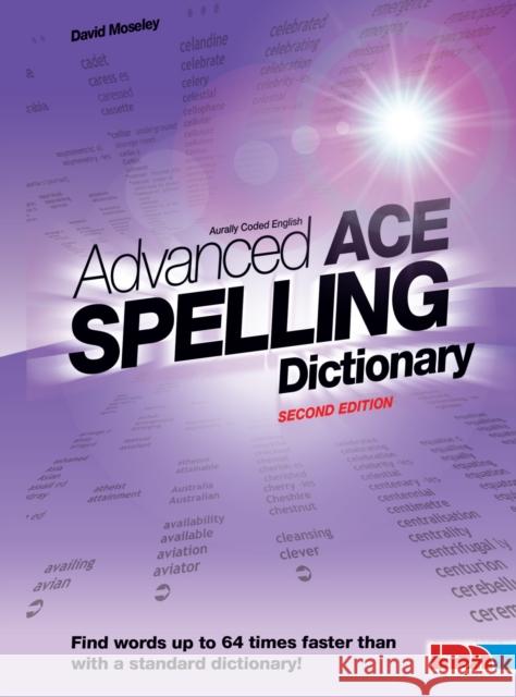 Advanced ACE Spelling Dictionary David Moseley 9781855035324 LDA