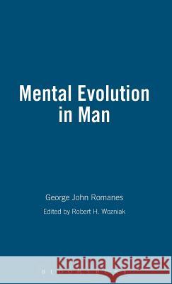 Mental Evolution In Man Publishing, Bloomsbury 9781855066779 Thoemmes Press