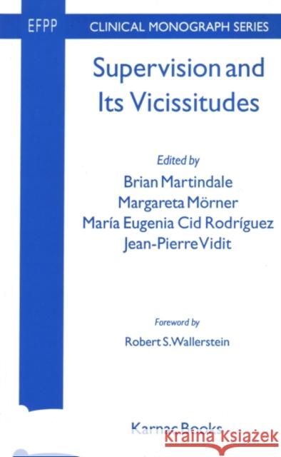 Supervision and its Vicissitudes Brian Martindale Margareta Morner J-P Vidit 9781855751613 Karnac Books