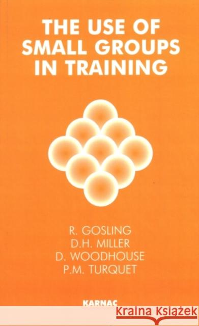 The Use of Small Groups in Training R. Gosling Robert Gosling D. H. Miller 9781855752177 Karnac Books