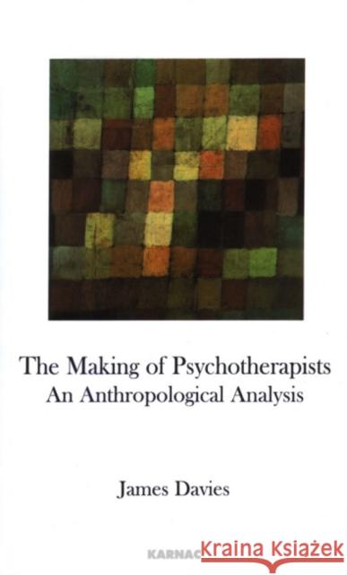 The Making of Psychotherapists : An Anthropological Analysis James Davies 9781855756564 KARNAC BOOKS