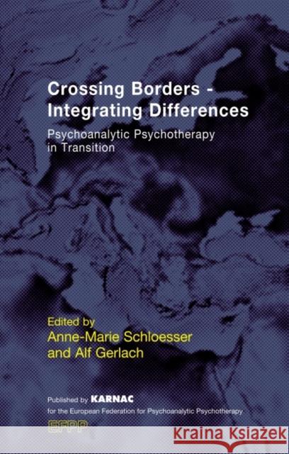 Crossing Borders--Integrating Differences: Psychoanalytic Psychotherapy in Transition  9781855757837 Karnac Books