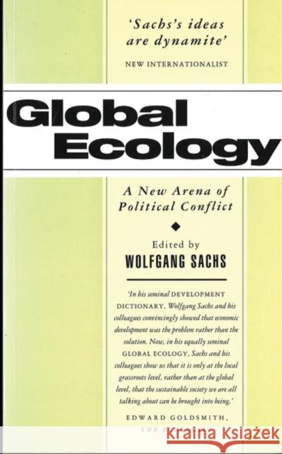 Global Ecology Sachs, Wolfgang 9781856491648