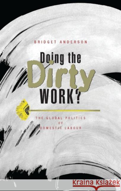 Doing the Dirty Work?: The Global Politics of Domestic Labour Anderson, Bridget 9781856497619