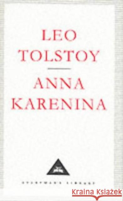 Anna Karenina Leo Tolstoi 9781857150582