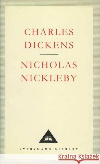 Nicholas Nickleby Charles Dickens 9781857151596 Everyman