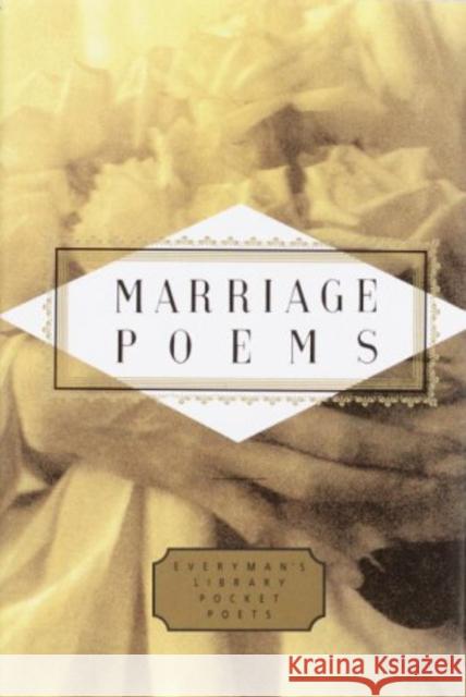 Marriage Poems John Hollander 9781857157321